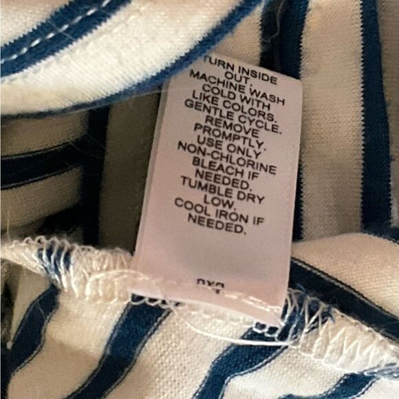 Est. 1946 Sleeveless Nautical Stripe Tank Top with Lace Detail – Size Small - Picture 6 of 7